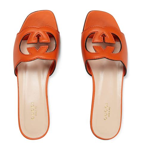 gucci orange sandal